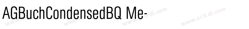 AGBuchCondensedBQ Me字体转换